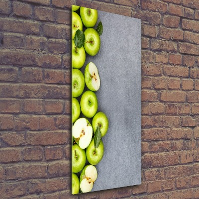 Staand foto plexiglas Groene appels