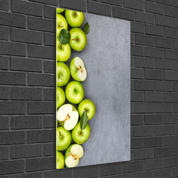 Staand foto plexiglas Groene appels