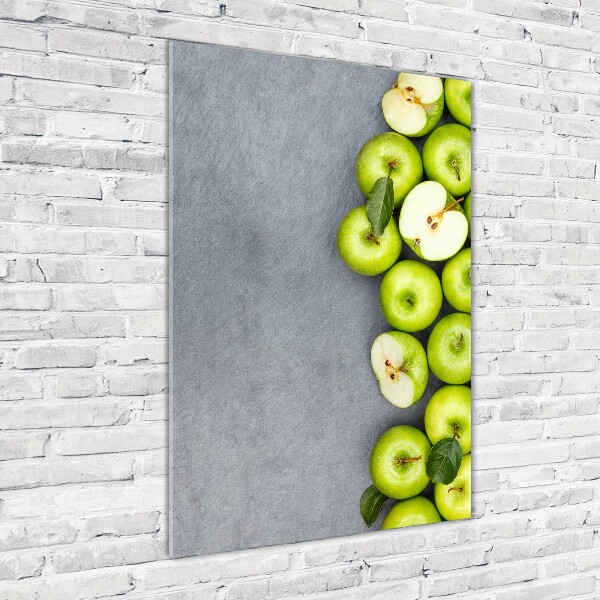 Staand foto plexiglas Groene appels