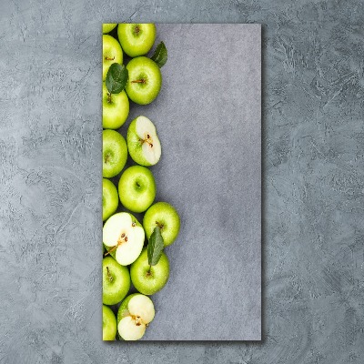 Staand foto plexiglas Groene appels