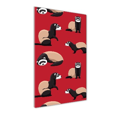 Obraz zdjęcie szkło akryl pionowy Fretki