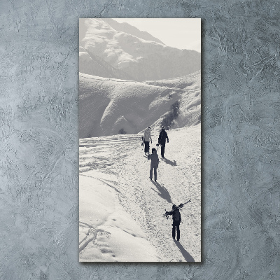 Staand foto op plexiglas Skiërs