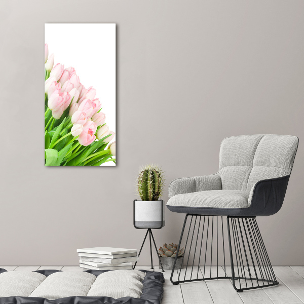 Staand plexiglas foto Roze tulpen