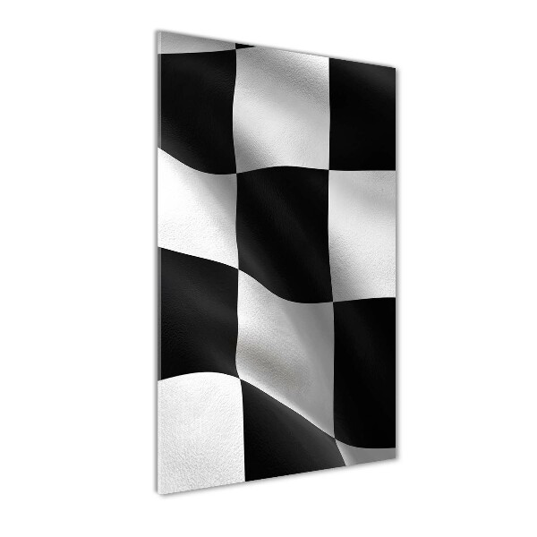 Foto obraz szkło akryl pionowy Flaga mety