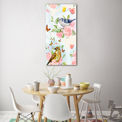 Staand foto op plexiglas Vogels, vlinders, bloemen
