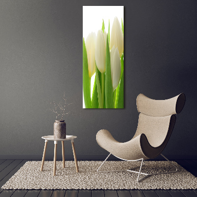 Staand plexiglas foto Witte tulpen
