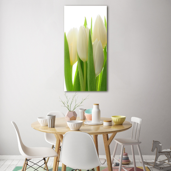 Staand plexiglas foto Witte tulpen