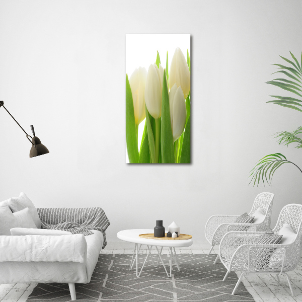 Staand plexiglas foto Witte tulpen
