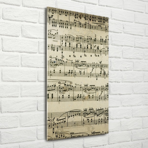 Staand foto op plexiglas Aantekeningen over een personeelslid