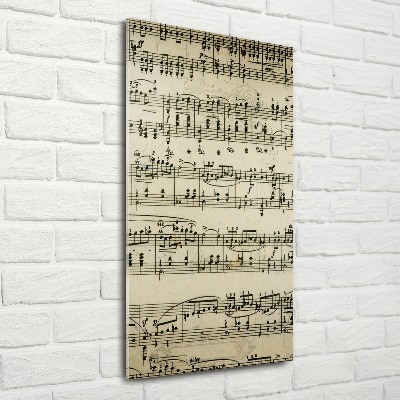 Staand foto op plexiglas Aantekeningen over een personeelslid