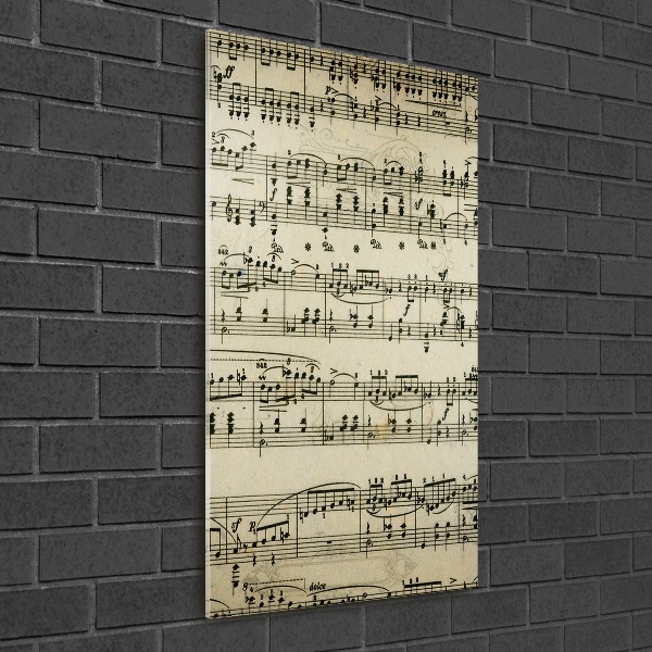 Staand foto op plexiglas Aantekeningen over een personeelslid