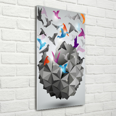 Obraz zdjęcie na scianę akrylowy pionowy Papierowa wolność