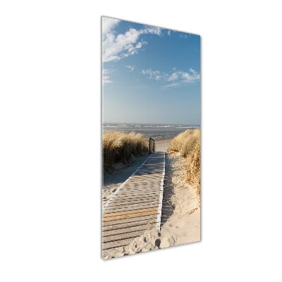 Staand foto in plexiglas Pad naar het strand