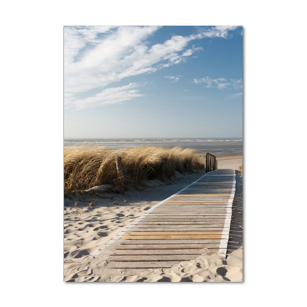Staand foto in plexiglas Pad naar het strand