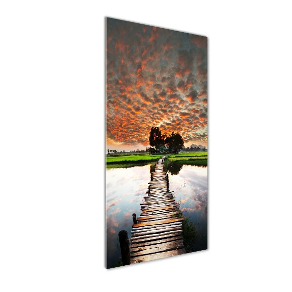 Staand foto op plexiglas Houten brug
