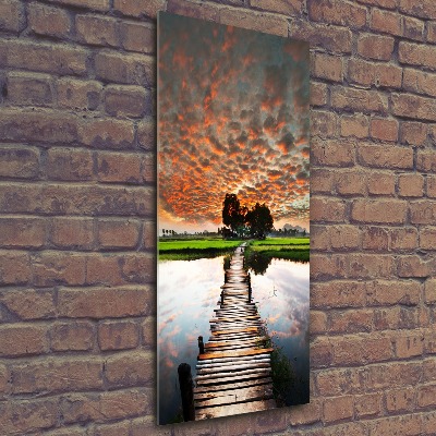 Staand foto op plexiglas Houten brug