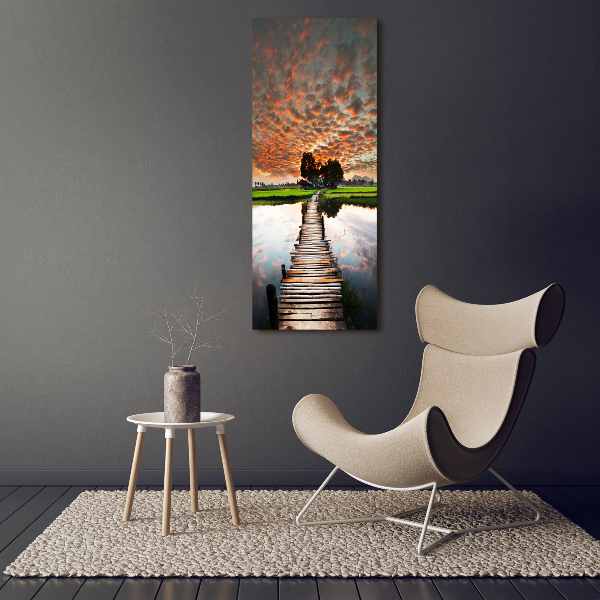 Staand foto op plexiglas Houten brug