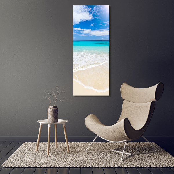 Staand plexiglas foto Tropisch strand