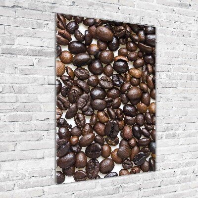 Foto obraz szkło akryl pionowy Ziarna kawy
