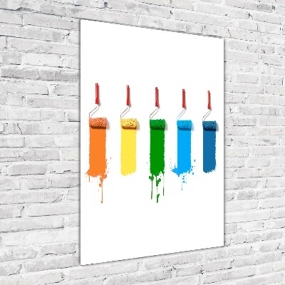 Staand plexiglas foto Verfrollers