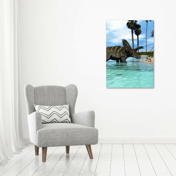 Staand foto in plexiglas Dinosaurussen op het strand