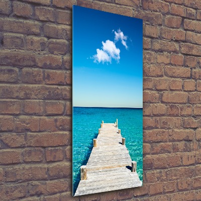 Staand plexiglas foto Houten steiger