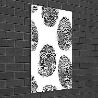 Foto obraz szkło akryl pionowy Odciski palców