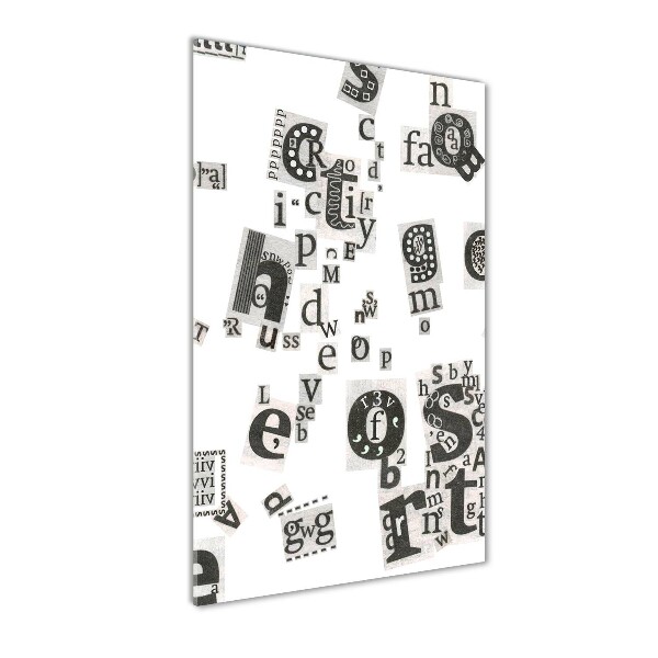 Staand foto op plexiglas Brieven uit een krant