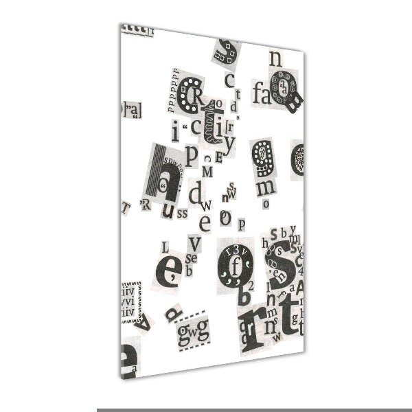 Staand foto op plexiglas Brieven uit een krant