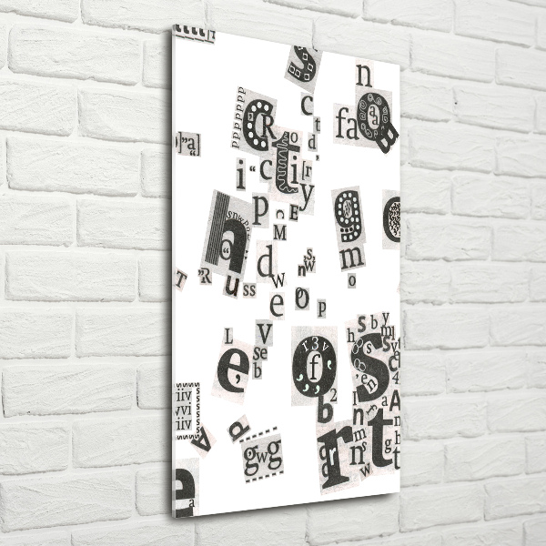 Staand foto op plexiglas Brieven uit een krant