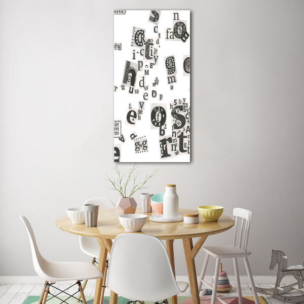 Staand foto op plexiglas Brieven uit een krant