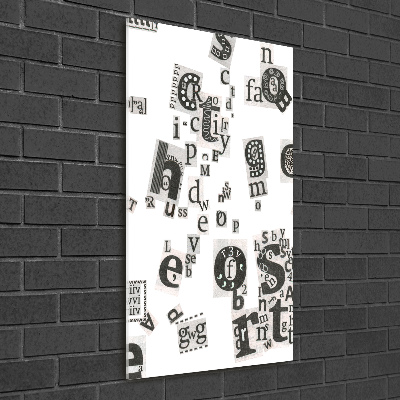 Staand foto op plexiglas Brieven uit een krant