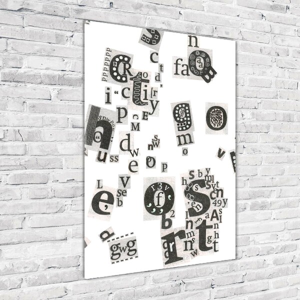 Staand foto op plexiglas Brieven uit een krant