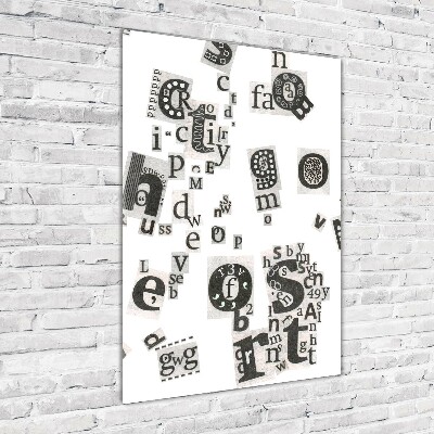 Staand foto op plexiglas Brieven uit een krant