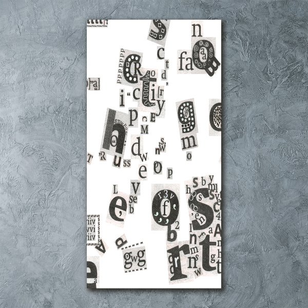 Staand foto op plexiglas Brieven uit een krant