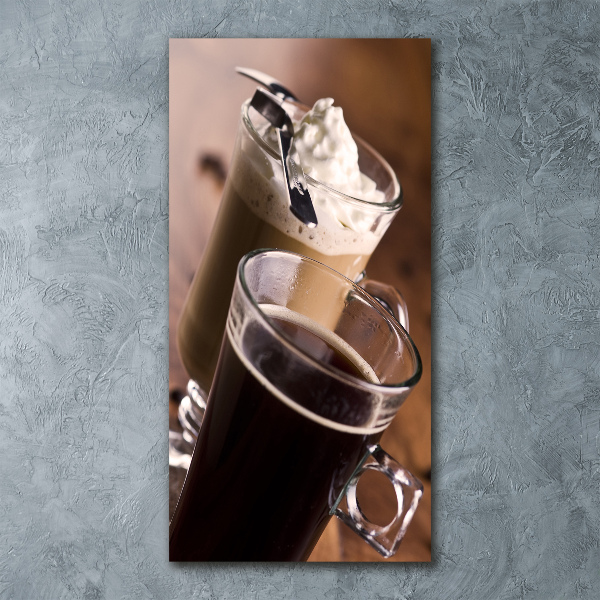 Staand plexiglas foto Frappé koffie