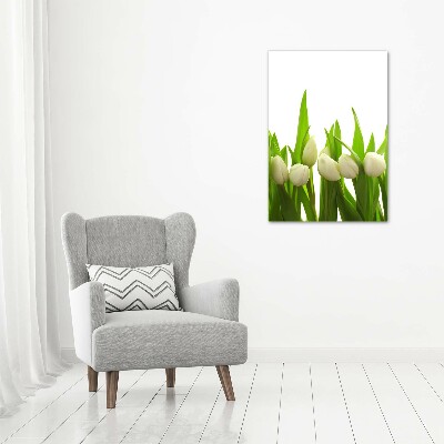 Staand foto plexiglas Witte tulpen