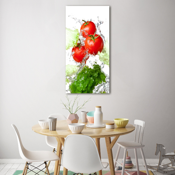 Staand foto plexiglas Tomaten en sla