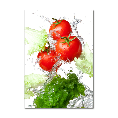 Staand foto plexiglas Tomaten en sla