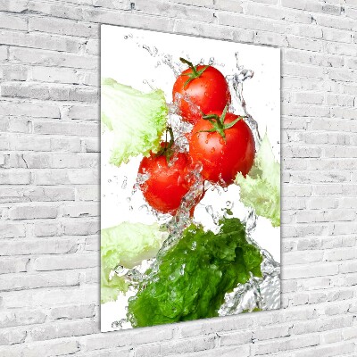 Staand foto plexiglas Tomaten en sla
