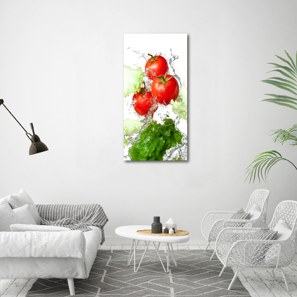 Staand foto plexiglas Tomaten en sla
