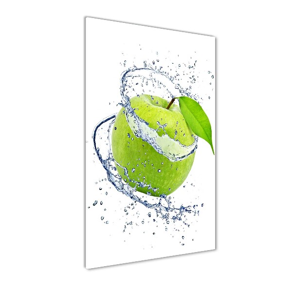 Obraz zdjęcie na ścianę akryl pionowy Zielone jabłka