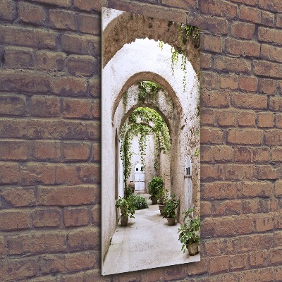 Foto obraz szkło akryl pionowy Arkada na zamku