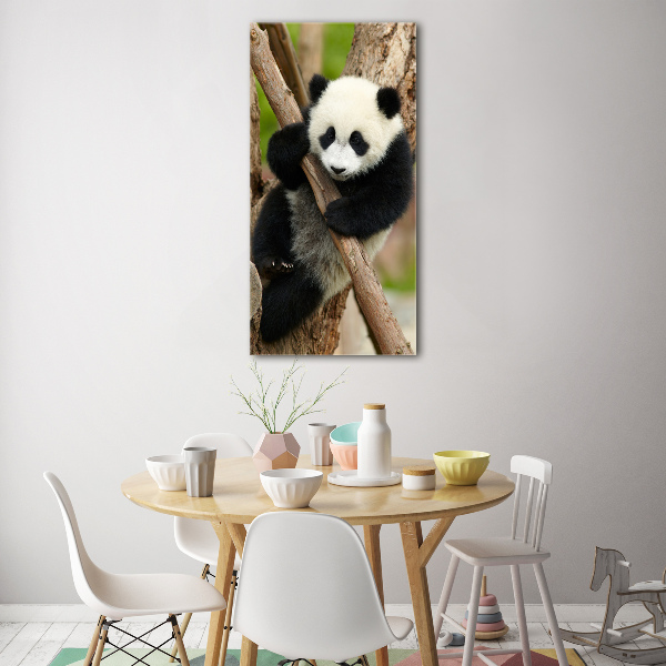 Staand foto op plexiglas Panda in een boom
