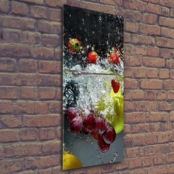 Staand foto in plexiglas Fruit onder water