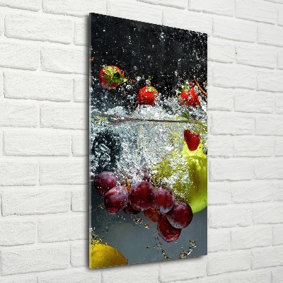 Staand foto in plexiglas Fruit onder water