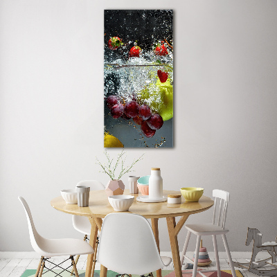 Staand foto in plexiglas Fruit onder water