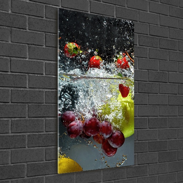 Staand foto in plexiglas Fruit onder water