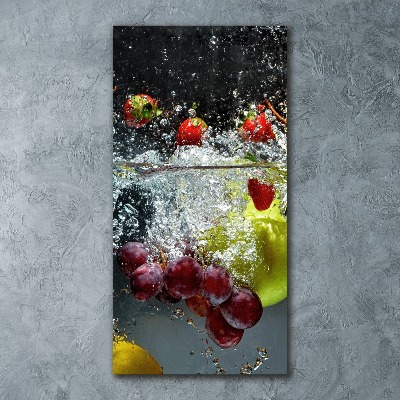 Staand foto in plexiglas Fruit onder water