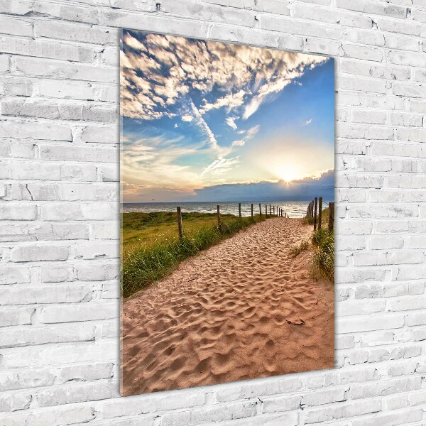 Staand foto plexiglas Pad naar het strand
